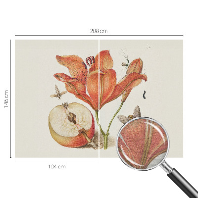 Flis fototapeta Botanična ilustracija
