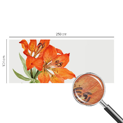 Stenska fototapeta flis z motivom oranžne lilije