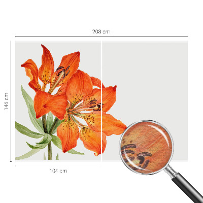 Stenska fototapeta flis z motivom oranžne lilije