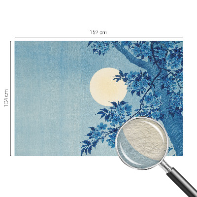 Fototapeta za spalnico z motivom cvetlične lune