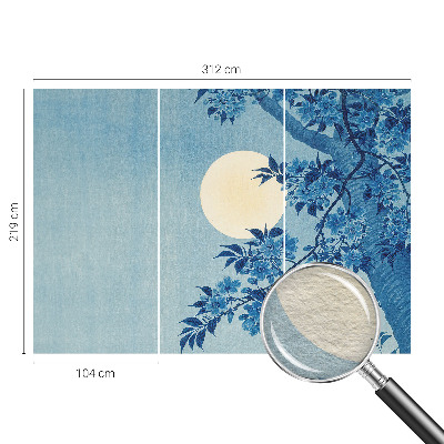 Fototapeta za spalnico z motivom cvetlične lune