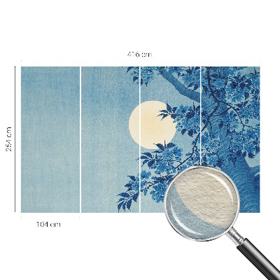 Fototapeta za spalnico z motivom cvetlične lune