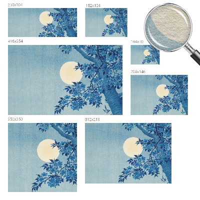 Fototapeta za spalnico z motivom cvetlične lune