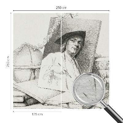 Moderna fototapeta z umetniškim portretom
