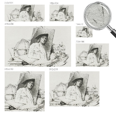 Moderna fototapeta Umetniški portret