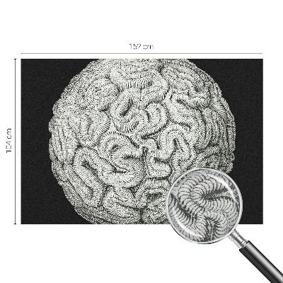 Flis fototapeta za otroško sobo z motivom sferične strukture