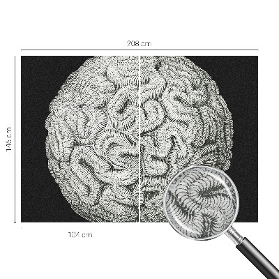 Flis fototapeta za otroško sobo Sferična struktura