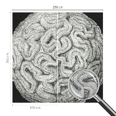 Flis fototapeta za otroško sobo Sferična struktura
