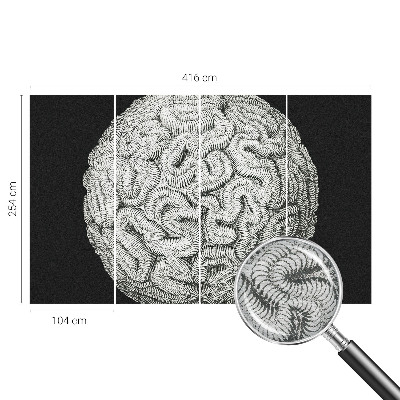 Flis fototapeta za otroško sobo Sferična struktura