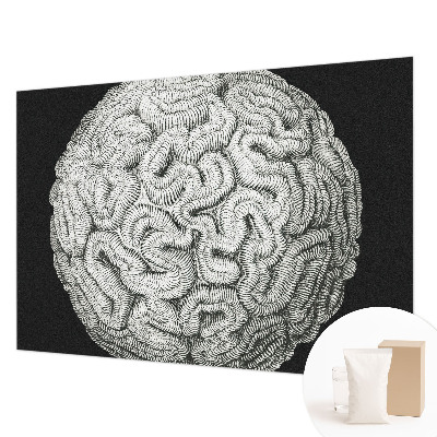 Flis fototapeta za otroško sobo Sferična struktura