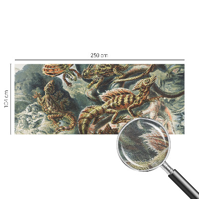 Stenska dekoracija fototapeta Eksotični plazilci