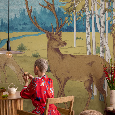 Stenska fototapeta flis Gozdna harmonija