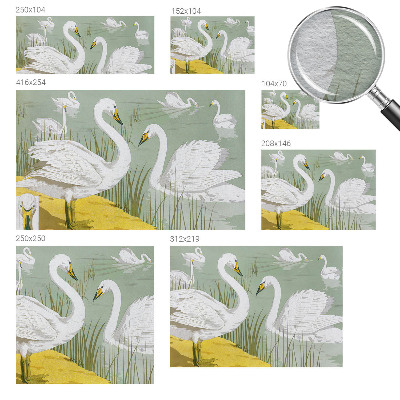 Netkana fototapeta Labodje jezero