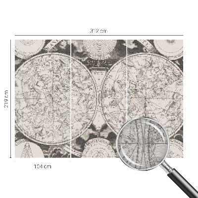 Tiskana fototapeta flis Zvezdni zemljevid