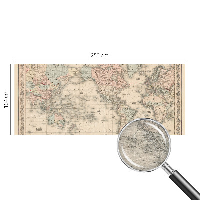 Fototapeta za dnevno sobo Zgodovinski zemljevid