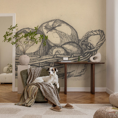 Flis fototapeta za otroško sobo Košara s sadjem