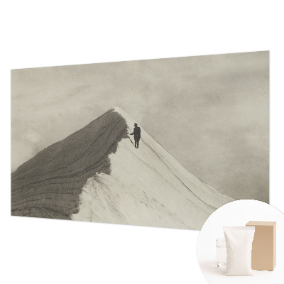 Dekorativna fototapeta z motivom osamljenega plezalca