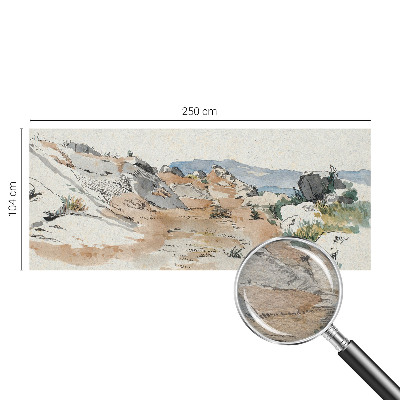 Netkana fototapeta z motivom skalne pokrajine