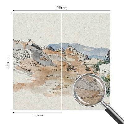 Netkana fototapeta Skalna pokrajina