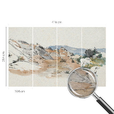 Netkana fototapeta Skalna pokrajina