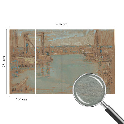 Stenska fototapeta flis Pogledi na pristanišče