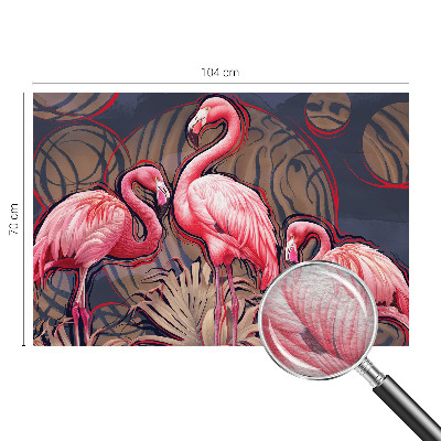 Moderna fototapeta z motivom rožnatih flamingov