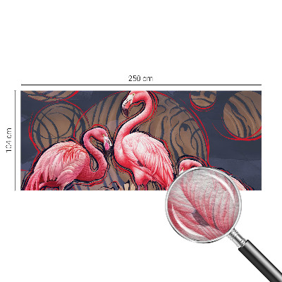 Moderna fototapeta z motivom rožnatih flamingov