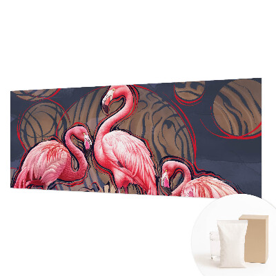 Moderna fototapeta z motivom rožnatih flamingov