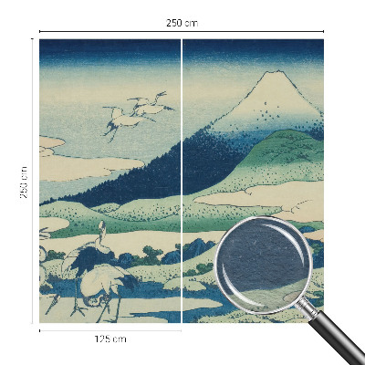 Tiskana fototapeta flis Žerjavi in ​​gore