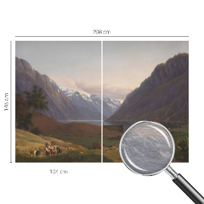 Stenska fototapeta Fliz z motivom gorske panorame