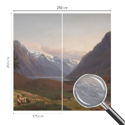 Stenska fototapeta Fliz z motivom gorske panorame
