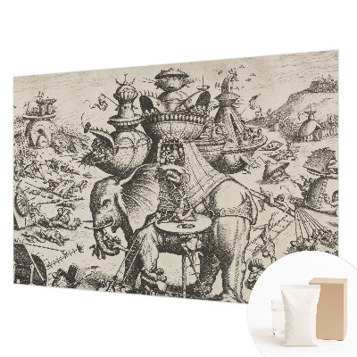 Fototapeta za steno z motivom groteskne bitke