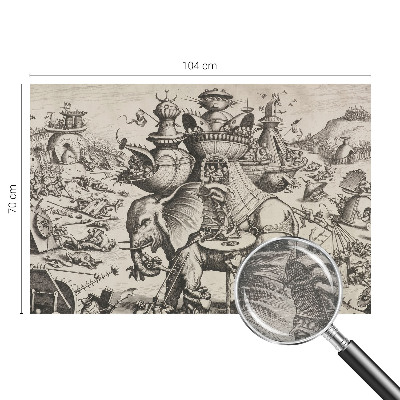 Fototapeta za steno z motivom groteskne bitke