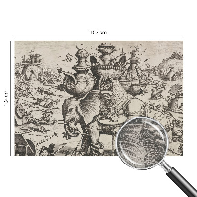 Fototapeta za steno z motivom groteskne bitke