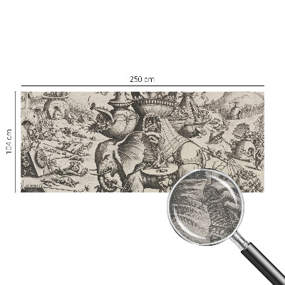 Fototapeta za steno z motivom groteskne bitke