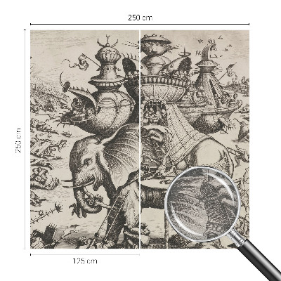 Fototapeta za steno z motivom groteskne bitke