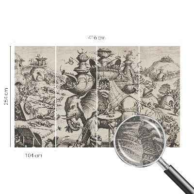 Fototapeta za steno Groteskna bitka