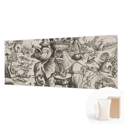 Fototapeta za steno z motivom groteskne bitke