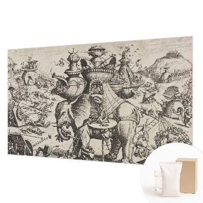 Fototapeta za steno z motivom groteskne bitke