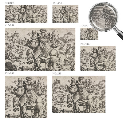 Fototapeta za steno z motivom groteskne bitke