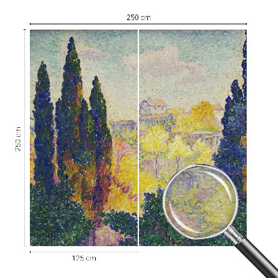 Stenska dekoracija fototapeta z motivom impresionističnih pokrajin