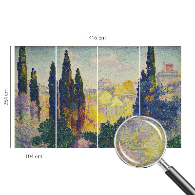 Stenska dekoracija fototapeta z motivom impresionističnih pokrajin