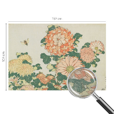 Netkana fototapeta Cvetovi krizantem