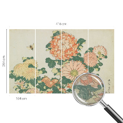 Netkana fototapeta Cvetovi krizantem