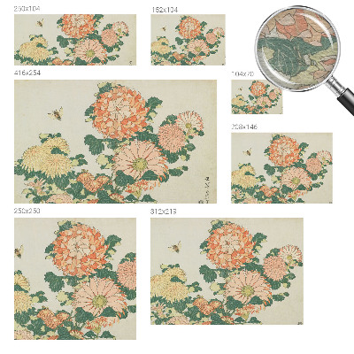 Netkana fototapeta Cvetovi krizantem