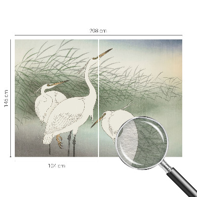 Flis fototapeta za otroško sobo Čaplje v travi