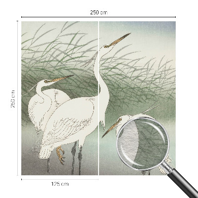 Flis fototapeta za otroško sobo Čaplje v travi