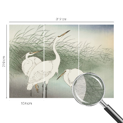 Flis fototapeta za otroško sobo Čaplje v travi