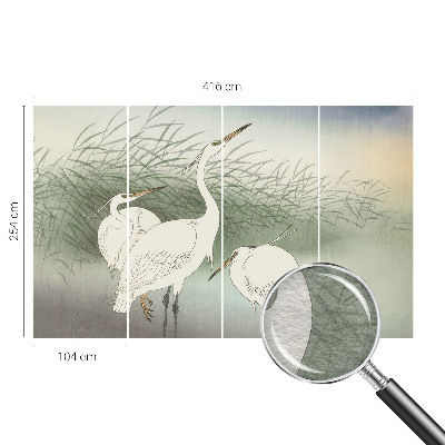 Flis fototapeta za otroško sobo Čaplje v travi