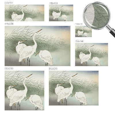 Flis fototapeta za otroško sobo Čaplje v travi